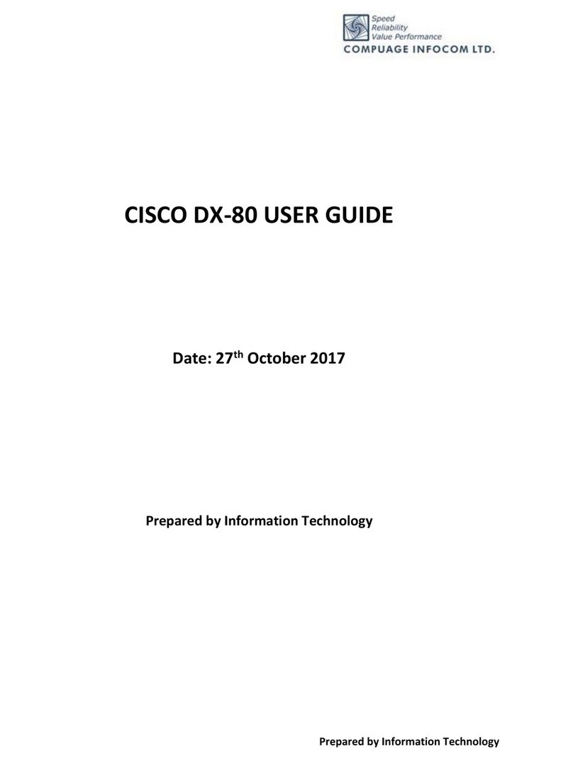 Cisco TelePresence DX80 user guide