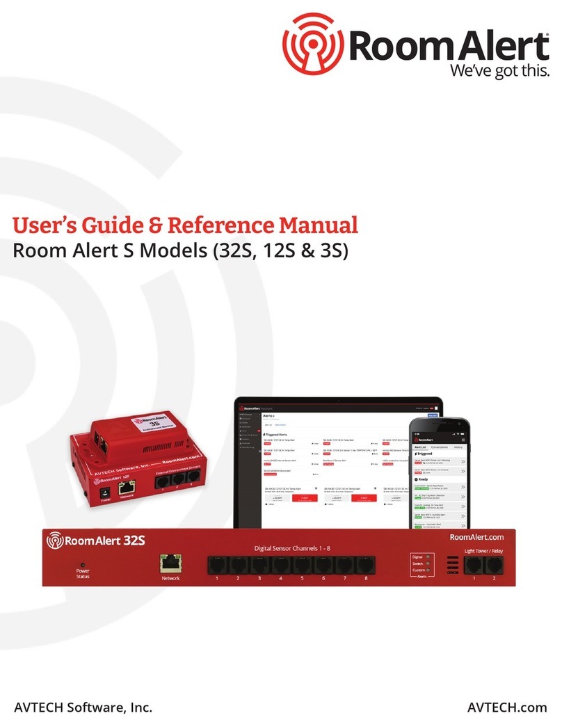 Avtech RoomAlert 32S User manual