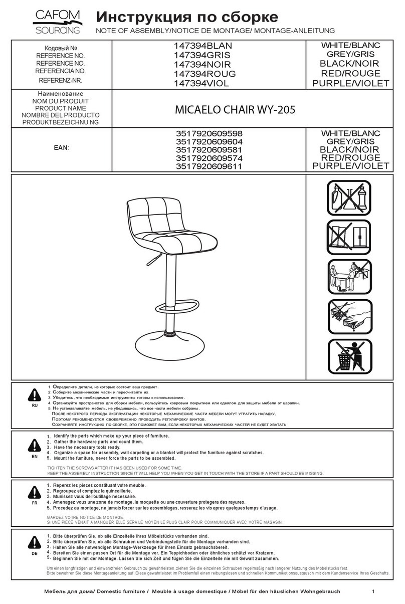 CAFOM SOURCING MICAELO 147394BLAN User manual