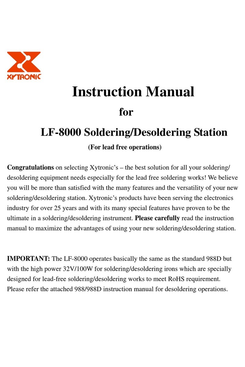 Xytronic LF-8000 instruction manual
