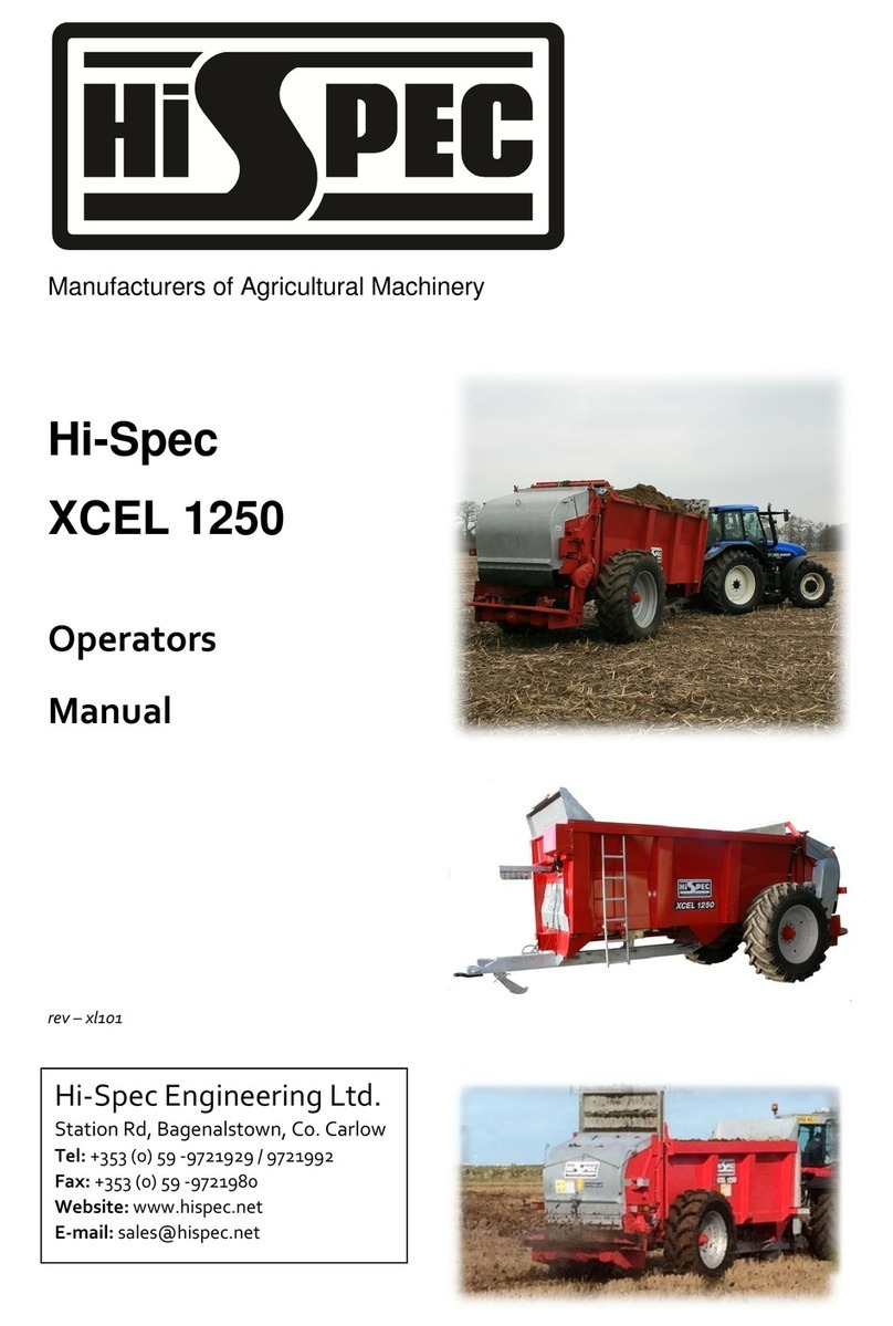 Hi-Spec Xcel 1250 Operator's manual