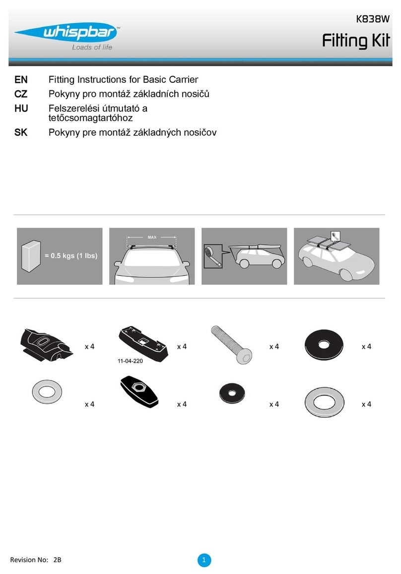 Whispbar K838W Operation and installation manual