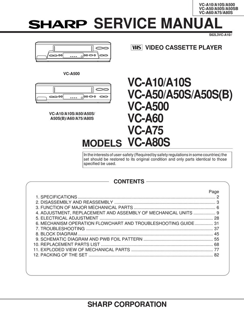 Sharp VC-A10 User manual