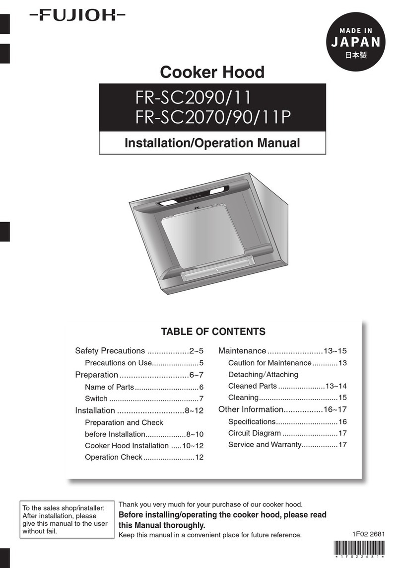 Fujioh FR-SC2090/11 Installation & operation manual