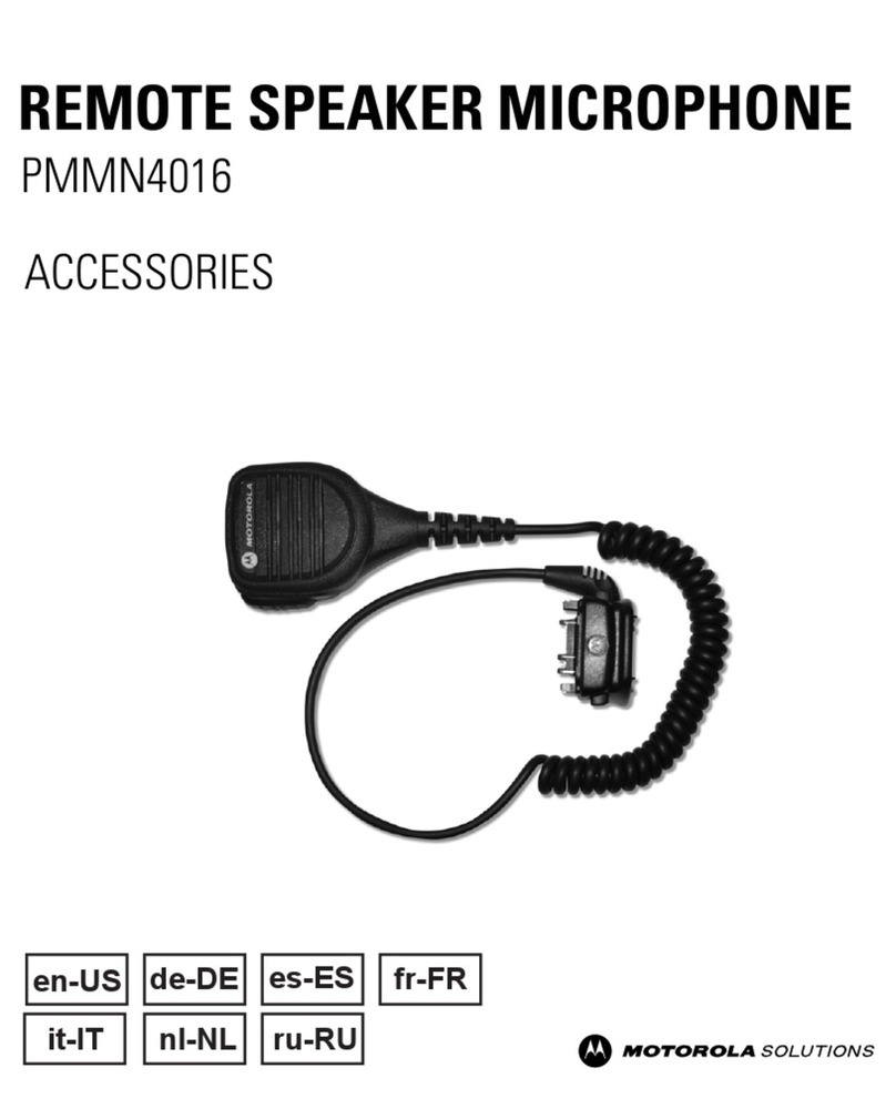 Motorola solutions PMMN4016 User manual Motorola solutions PMMN4016 User manual
