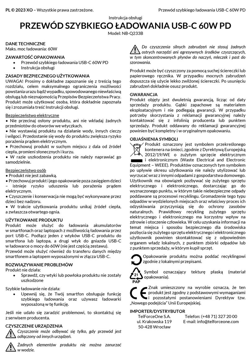TelForceOne NB-Q233B user manual