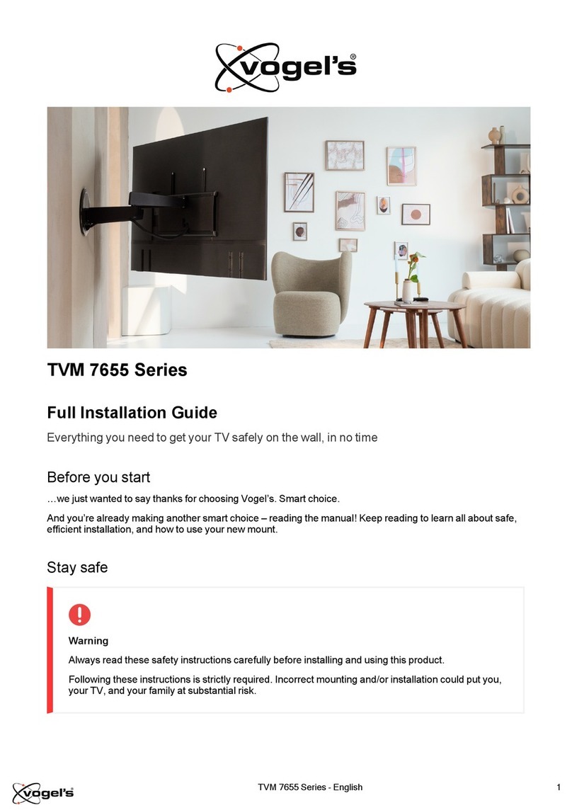 VOGELS TM 7655 Series User manual VOGELS TM 7655 Series User manual