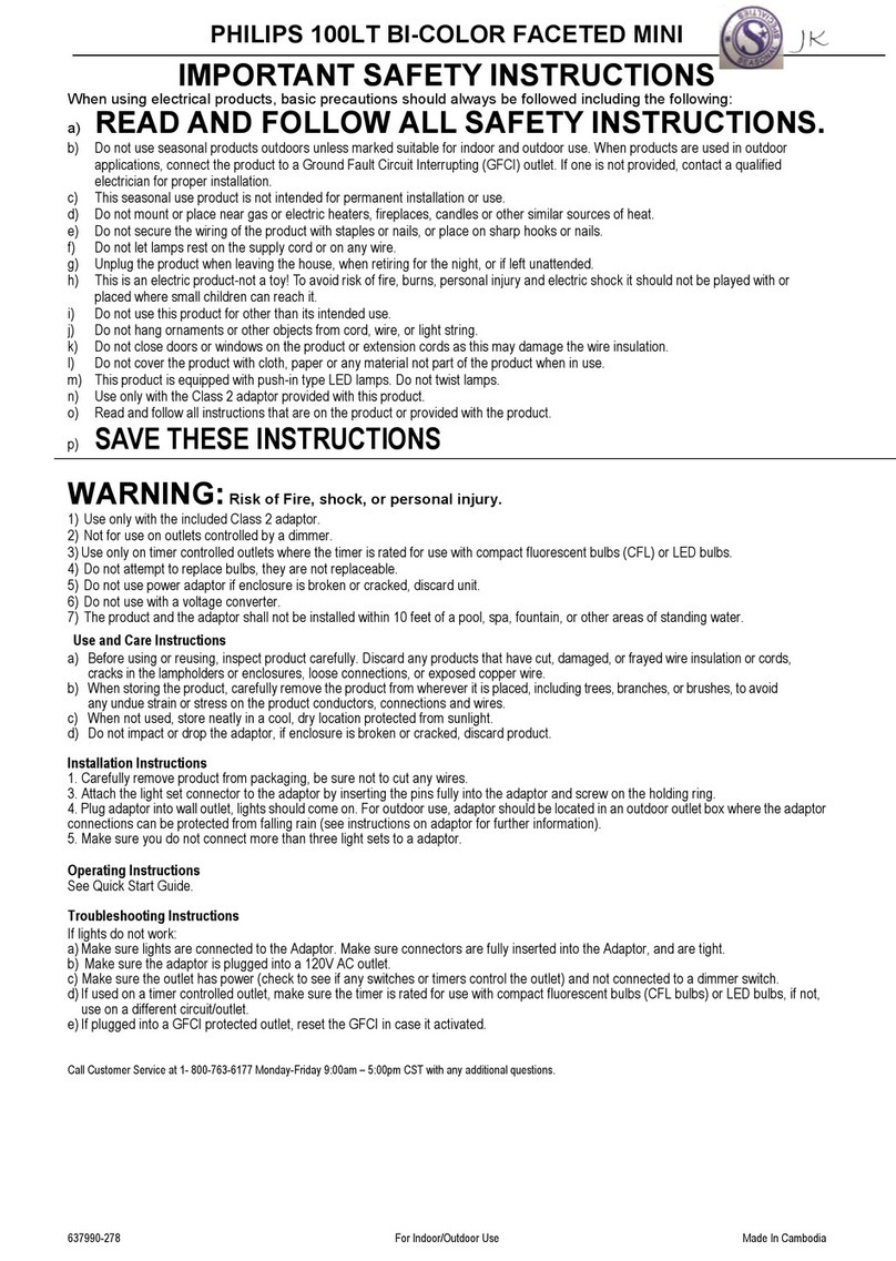 Philips 100LT User manual