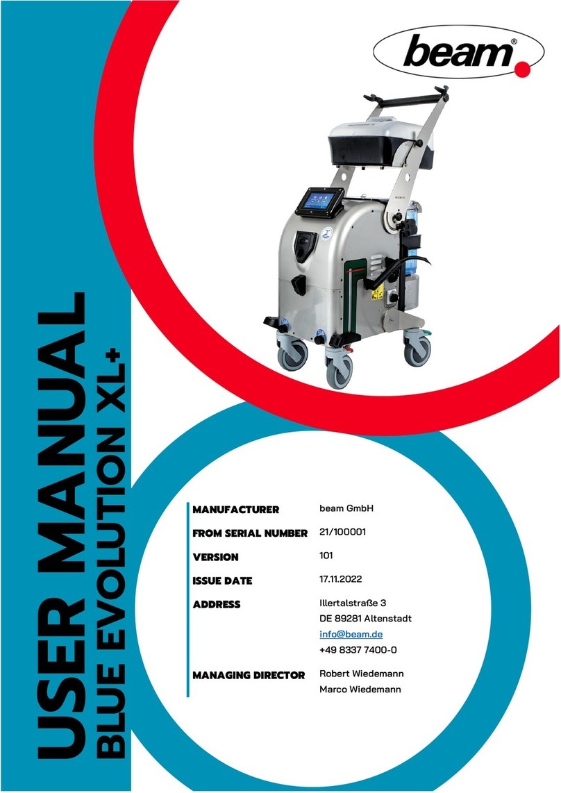 Beam BLUE EVOLUTION XL+ user manual
