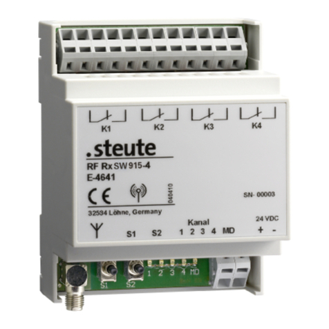 steute RF Rx SW868-4W Mounting and wiring instructions