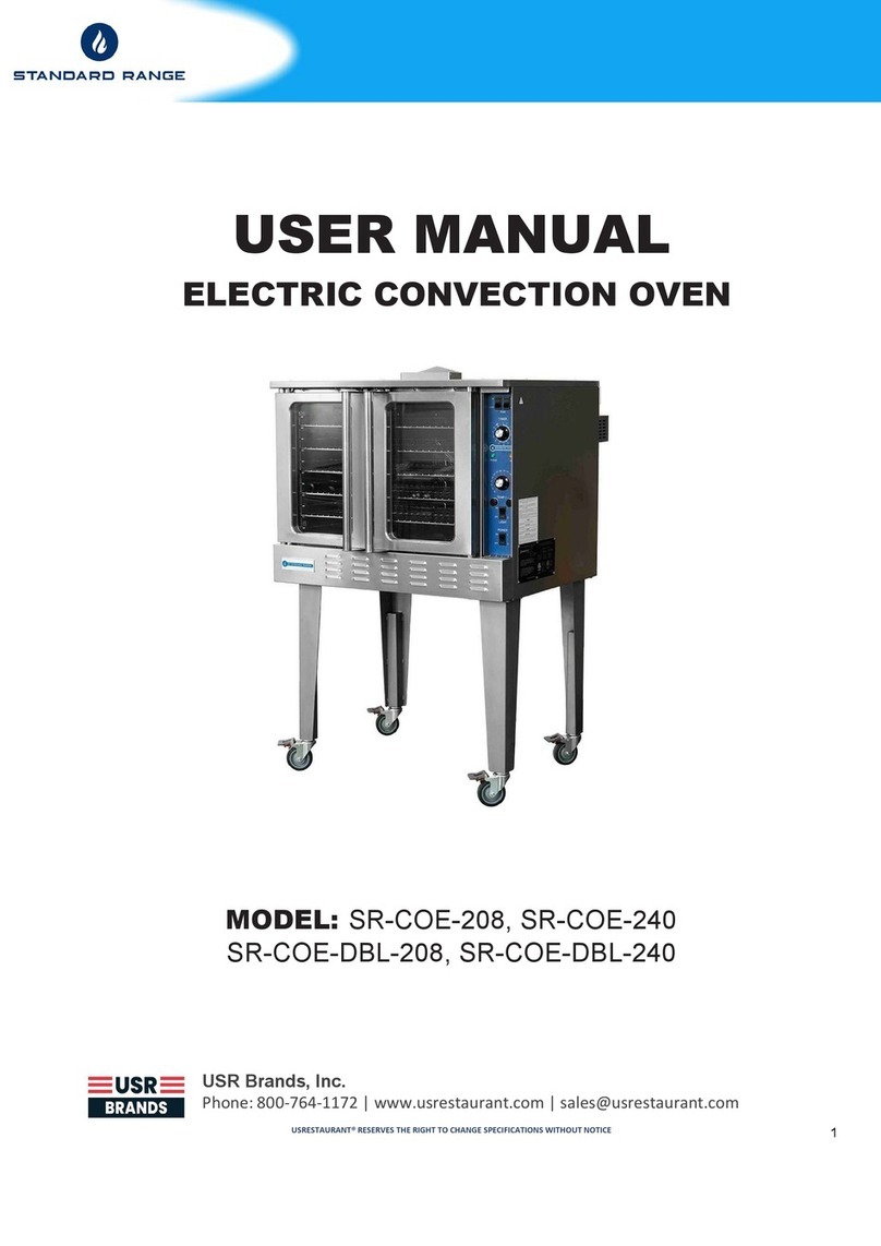 Usr STANDARD RANGE SR-COE-208 user manual Usr STANDARD RANGE SR-COE-208 user manual