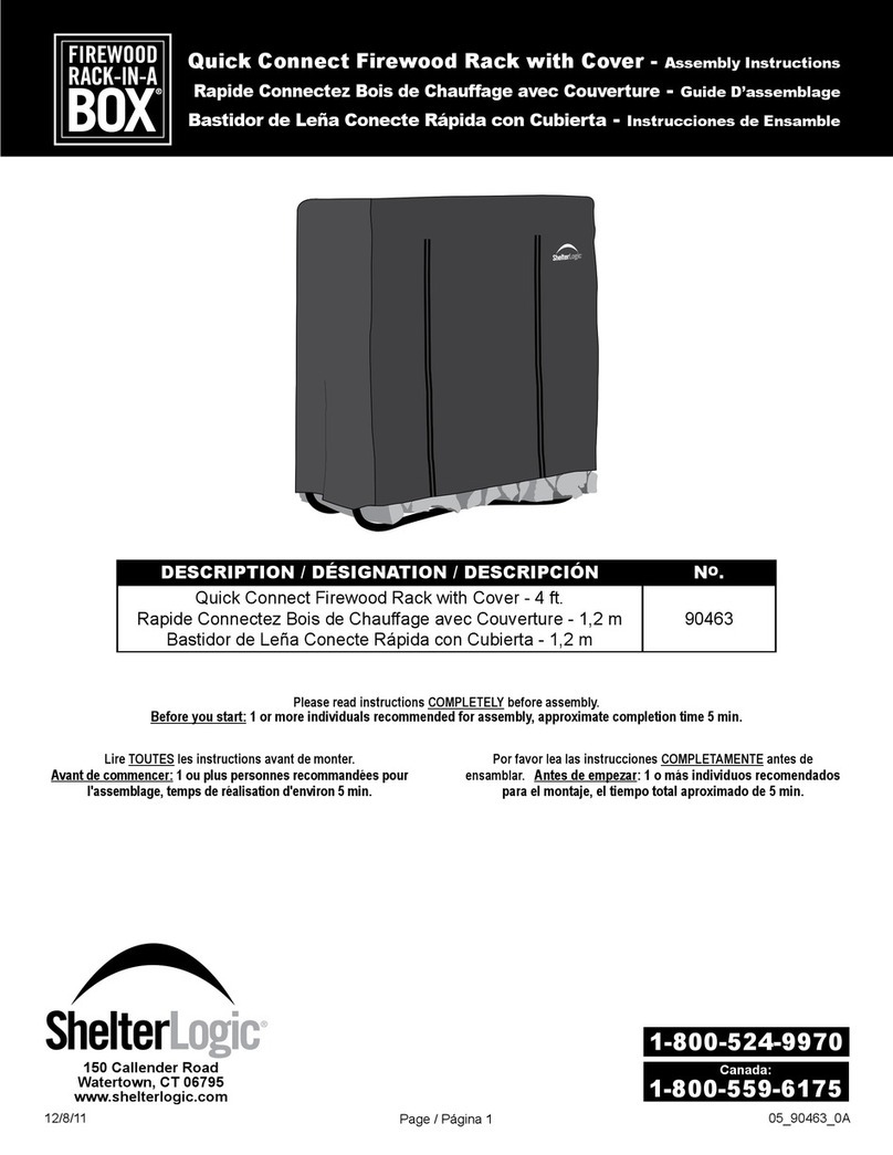 ShelterLogic 90463 Assembly instructions