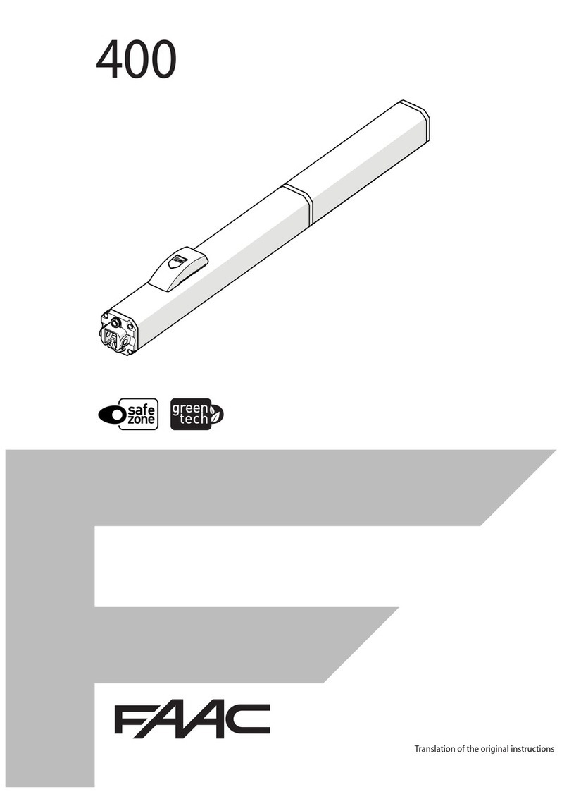 FAAC 400 User manual