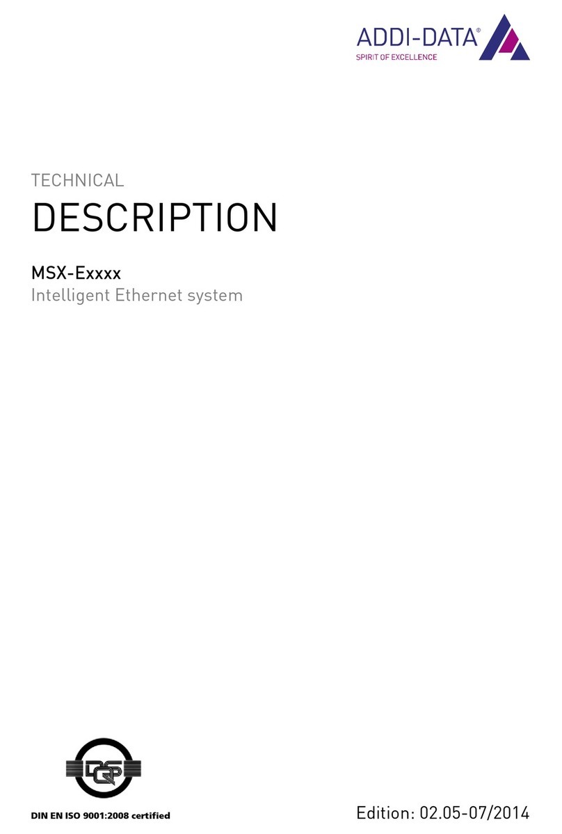 Addi-Data MSX-E Series Technical description Addi-Data MSX-E Series Technical description
