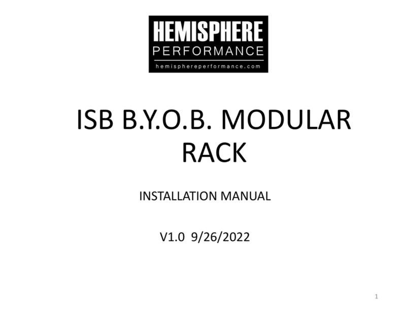 Hemisphere GPS ISB B.Y.O.B. MODULAR RACK installation manual