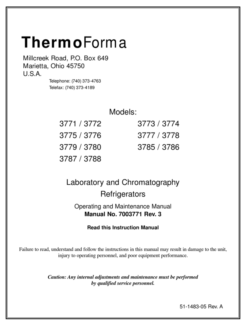 Thermo Forma 3771 Operating and maintenance manual