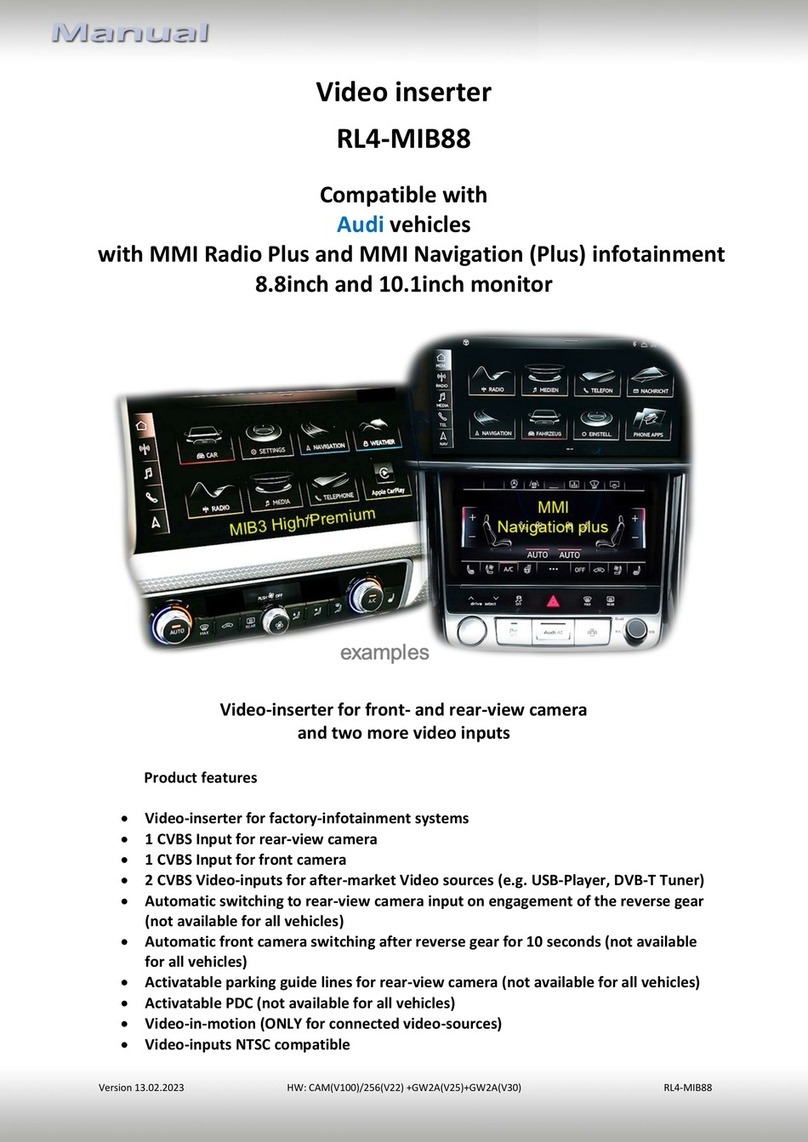Car-Interface RL4-MIB88 User manual Car-Interface RL4-MIB88 User manual