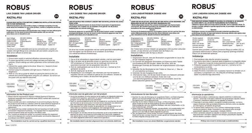 Robus RXZ76L-PSU User manual