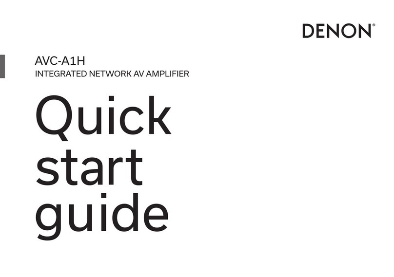 Denon AVC-A1H User manual Denon AVC-A1H User manual