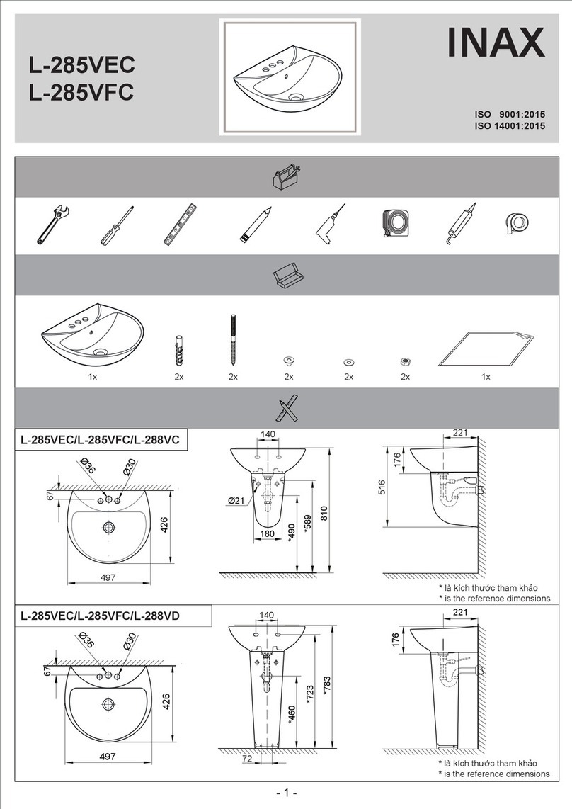 Inax L-285VEC quick start guide