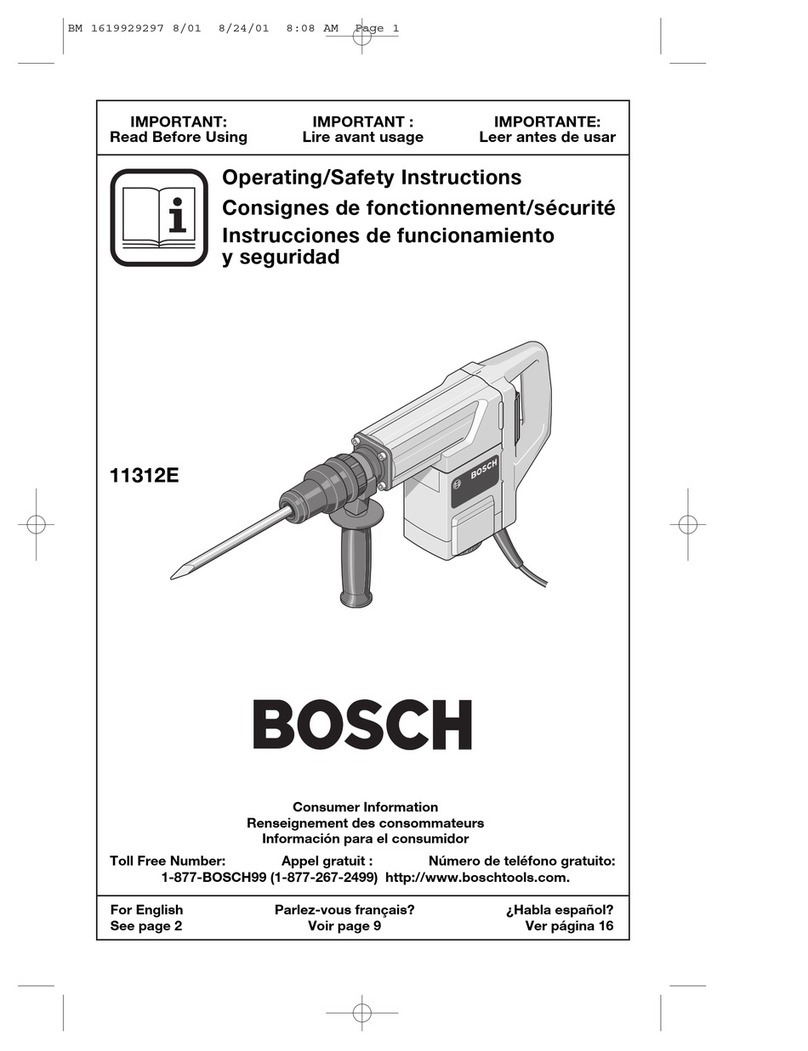 Bosch 11312E Assembly instructions
