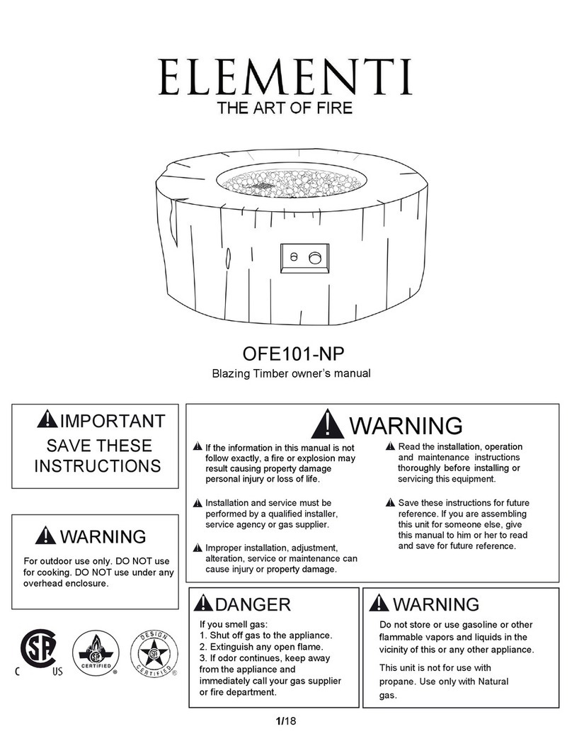 ELEMENTI Blazing Timber OFE101-NP owner's manual