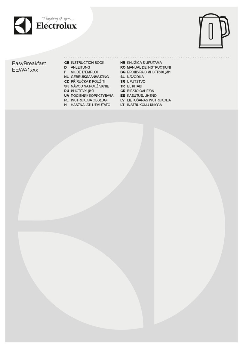 Electrolux EasyBreakfast EEWA1 Series User manual