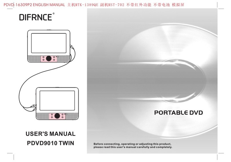 Difrnce PDVD9010 TWIN user manual