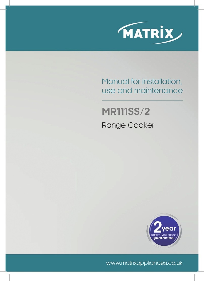 Matrix MR111SS/2 Manual for installation, use and maintenance