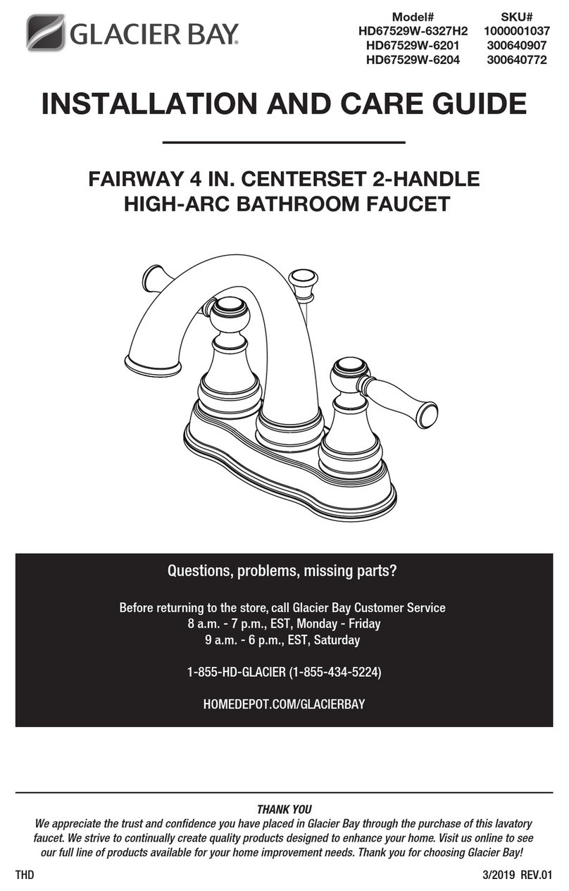Glacier bay FAIRWAY HD67529W-6327H2 Assembly instructions