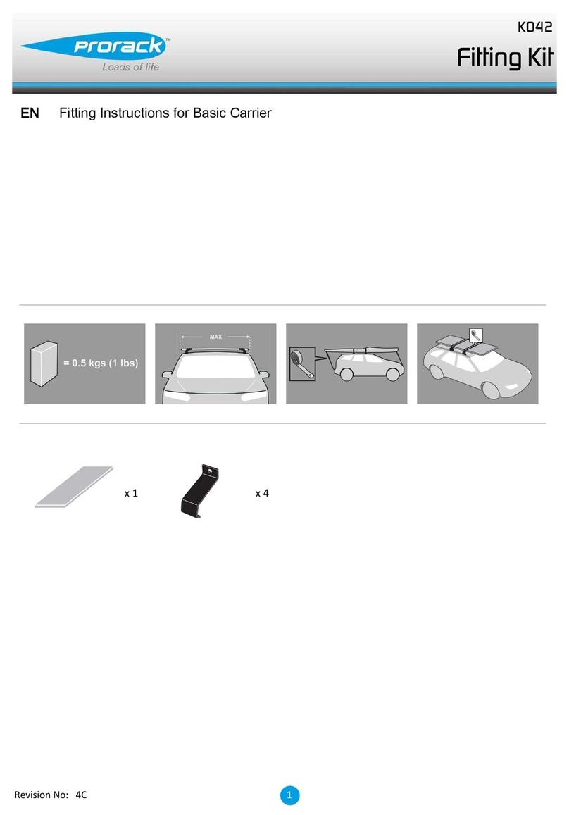 Prorack K042 Fitting instructions