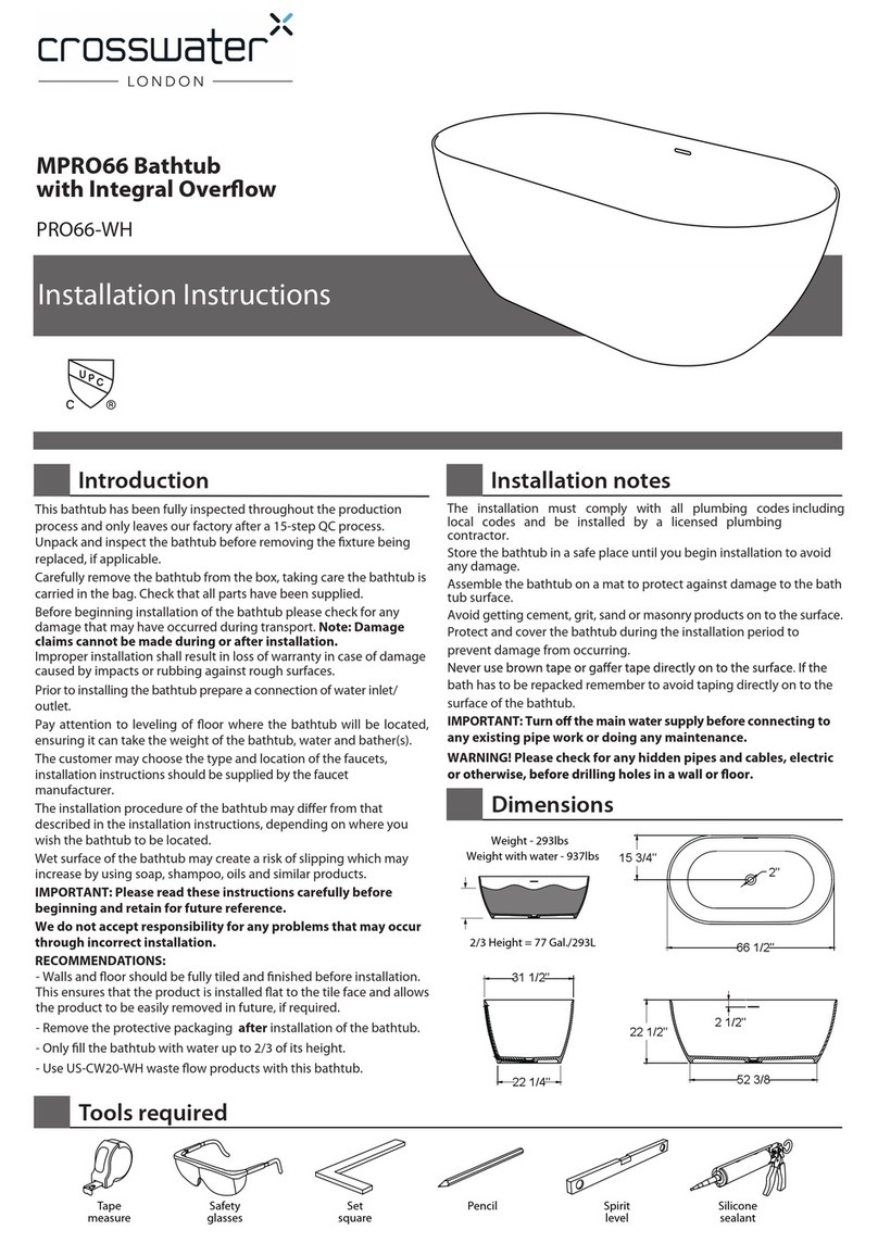 Crosswater MPRO66 installation instructions