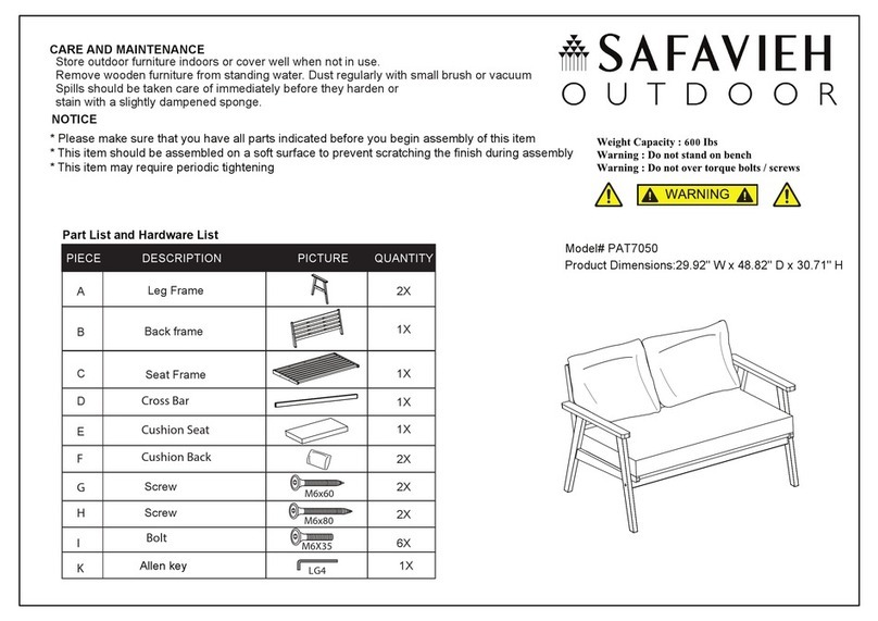 Safavieh Outdoor PAT7050 manual