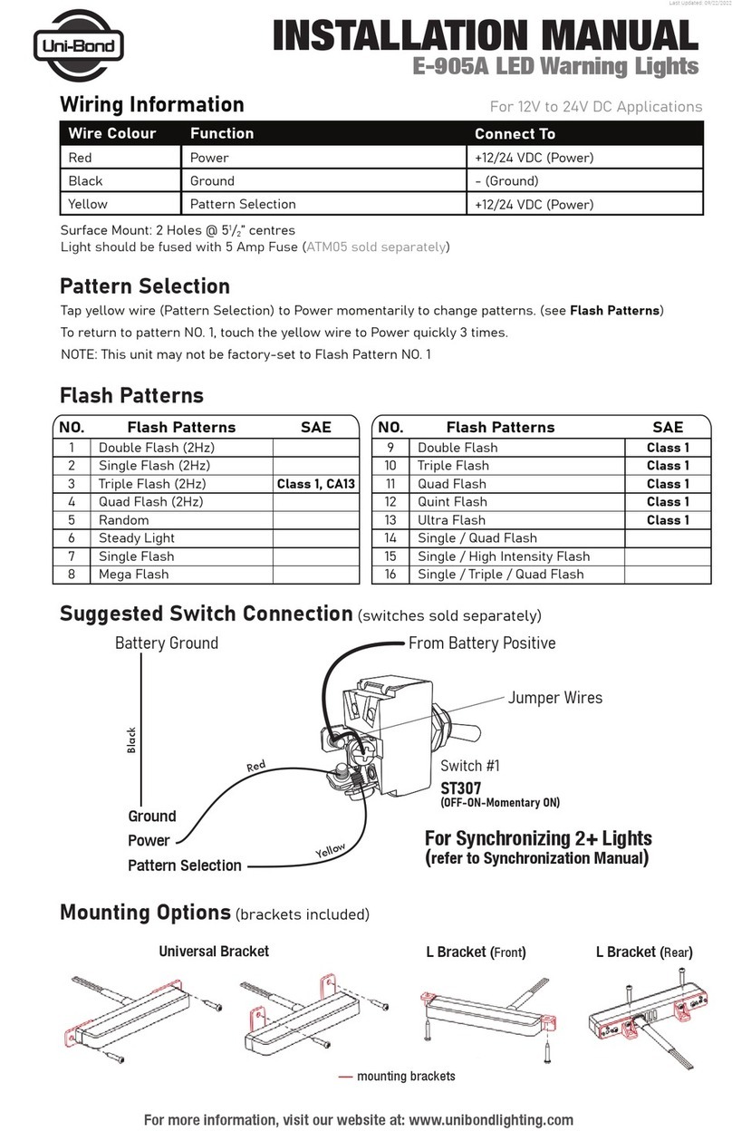 Uni-bond E-905A installation manual