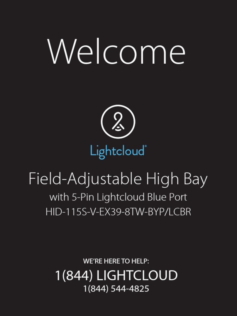 Lightcloud HID-115S-V-EX39-8TW-BYP/LCBR User manual