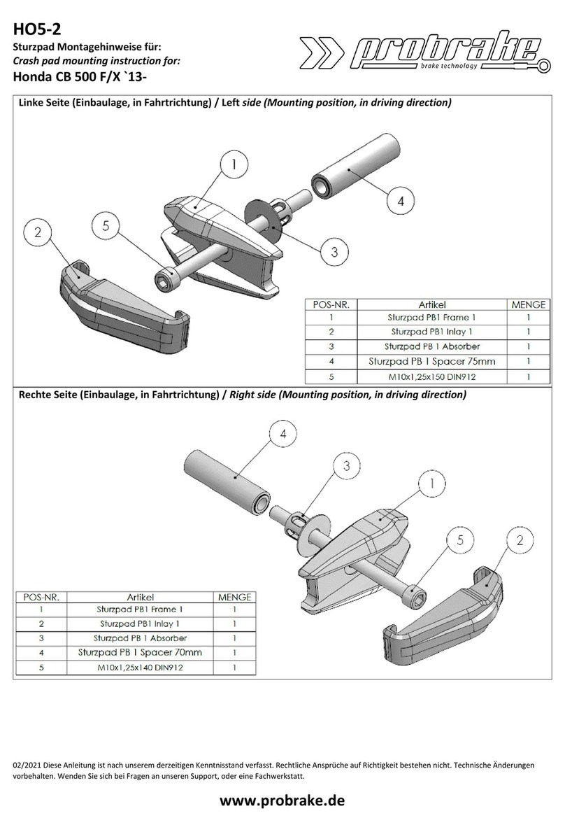 probrake HO5-2 Mounting instruction