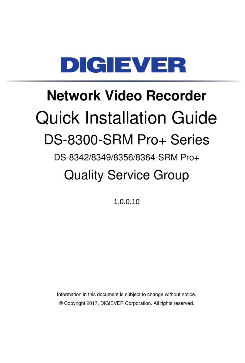 Digiever DS-8300-SRM Pro+ Series Quick installation guide