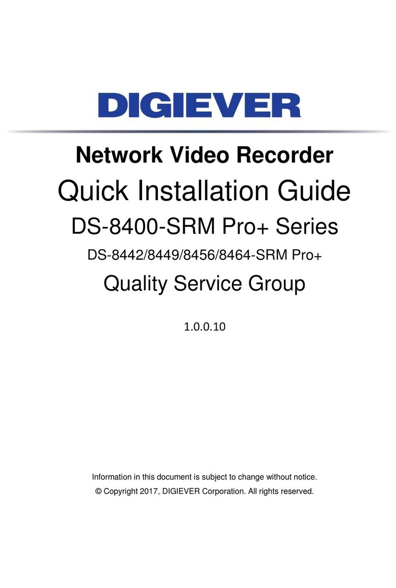 Digiever DS-8400-SRM Pro+ Series User manual