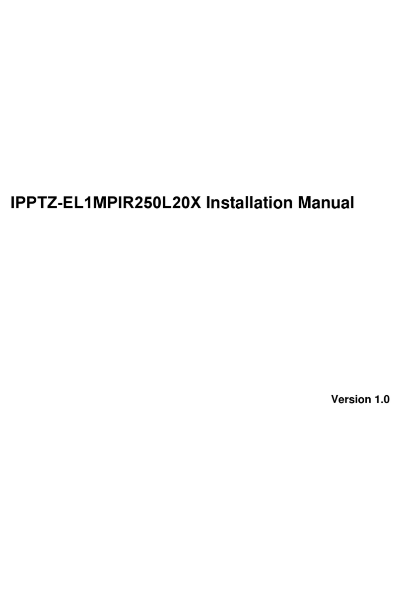 Security Camera King IPPTZ-EL1MPIR250L20X installation manual