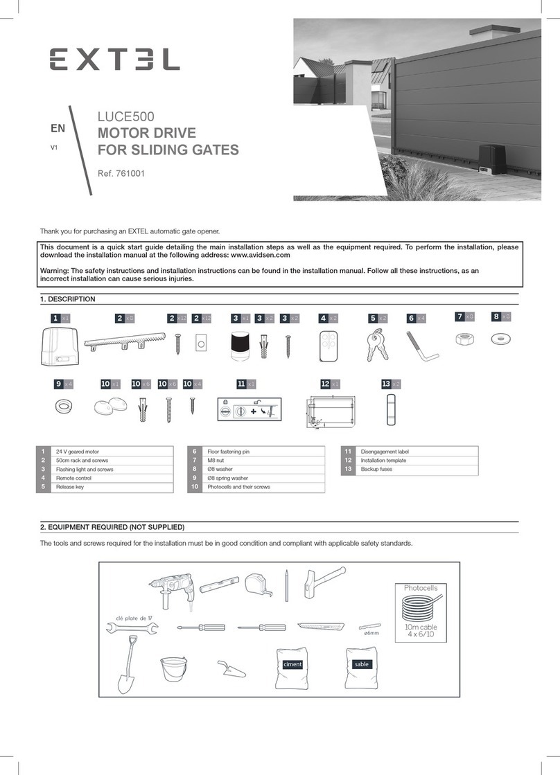 Extel LUCE500 quick start guide