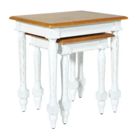 OSP Home Furnishings MEDFORD NESTING TABLE MED19 Assembly instructions