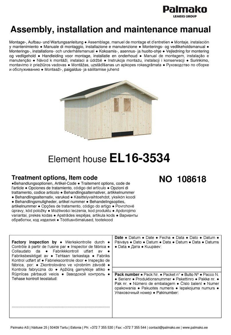 Lemeks Palmako EL16-3534 Installer manual