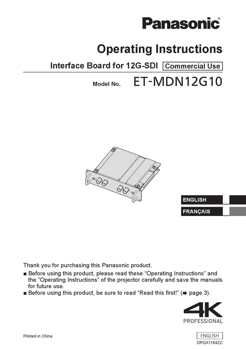 Panasonic ET-MDN12G10 User manual