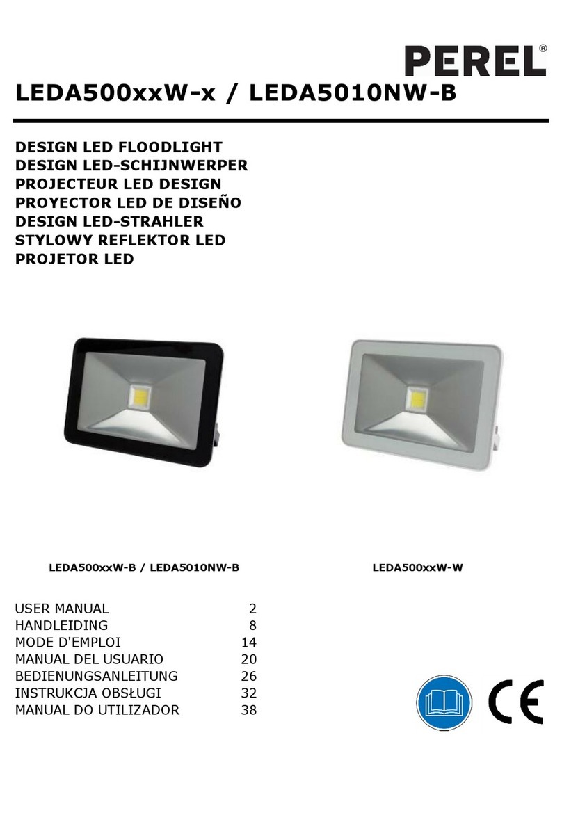 Velleman PEREL LEDA500 W-B Series User manual
