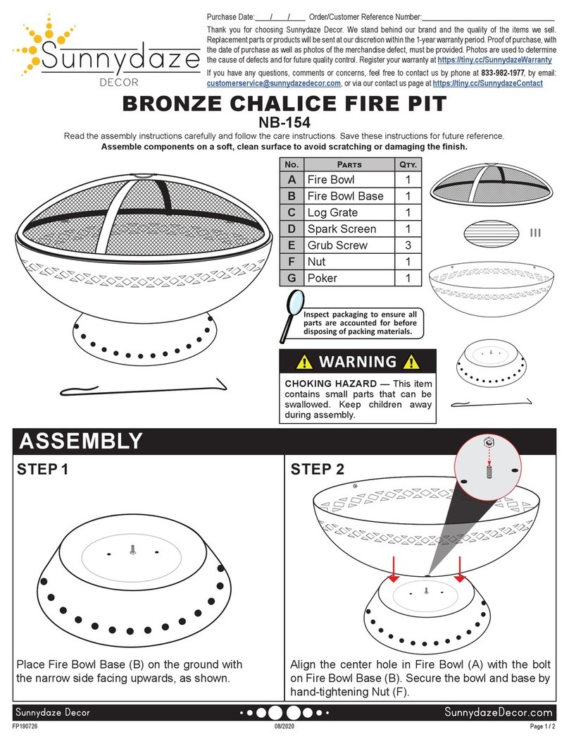 Sunnydaze Decor NB-154 quick start guide