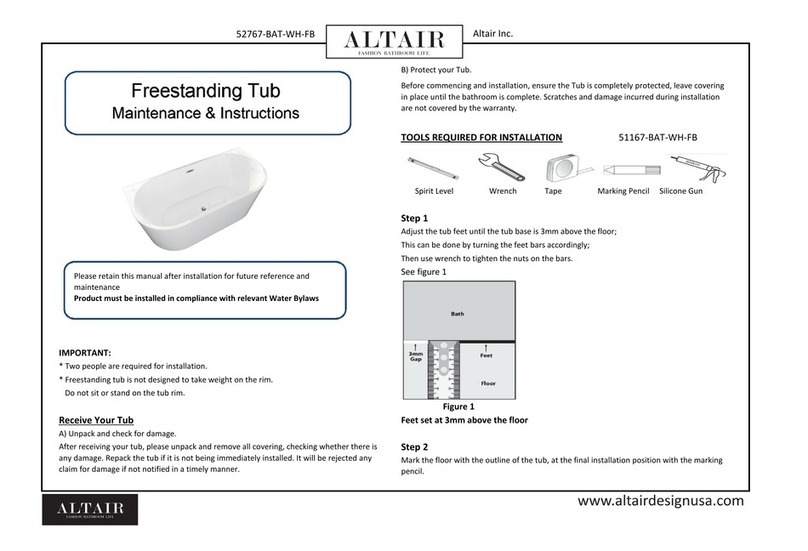 Altair 52767-BAT-WH-FB Manual Altair 52767-BAT-WH-FB Manual