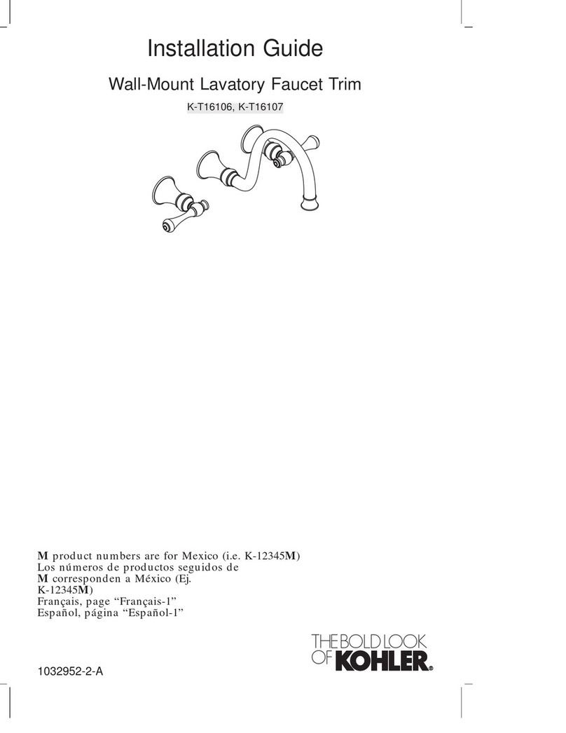 Kohler K-T16106 User manual