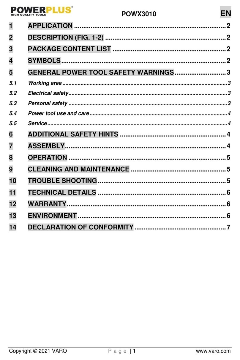 Powerplus POWX3010 manual