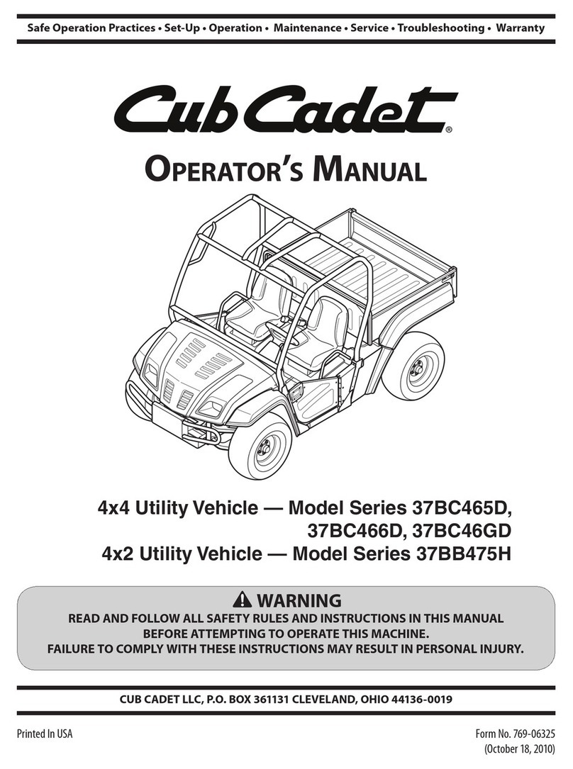 Cub Cadet 37BC465D Series User manual