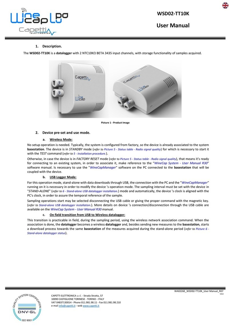 Capetti Elettronica WINECAP WSD02-TT10K user manual